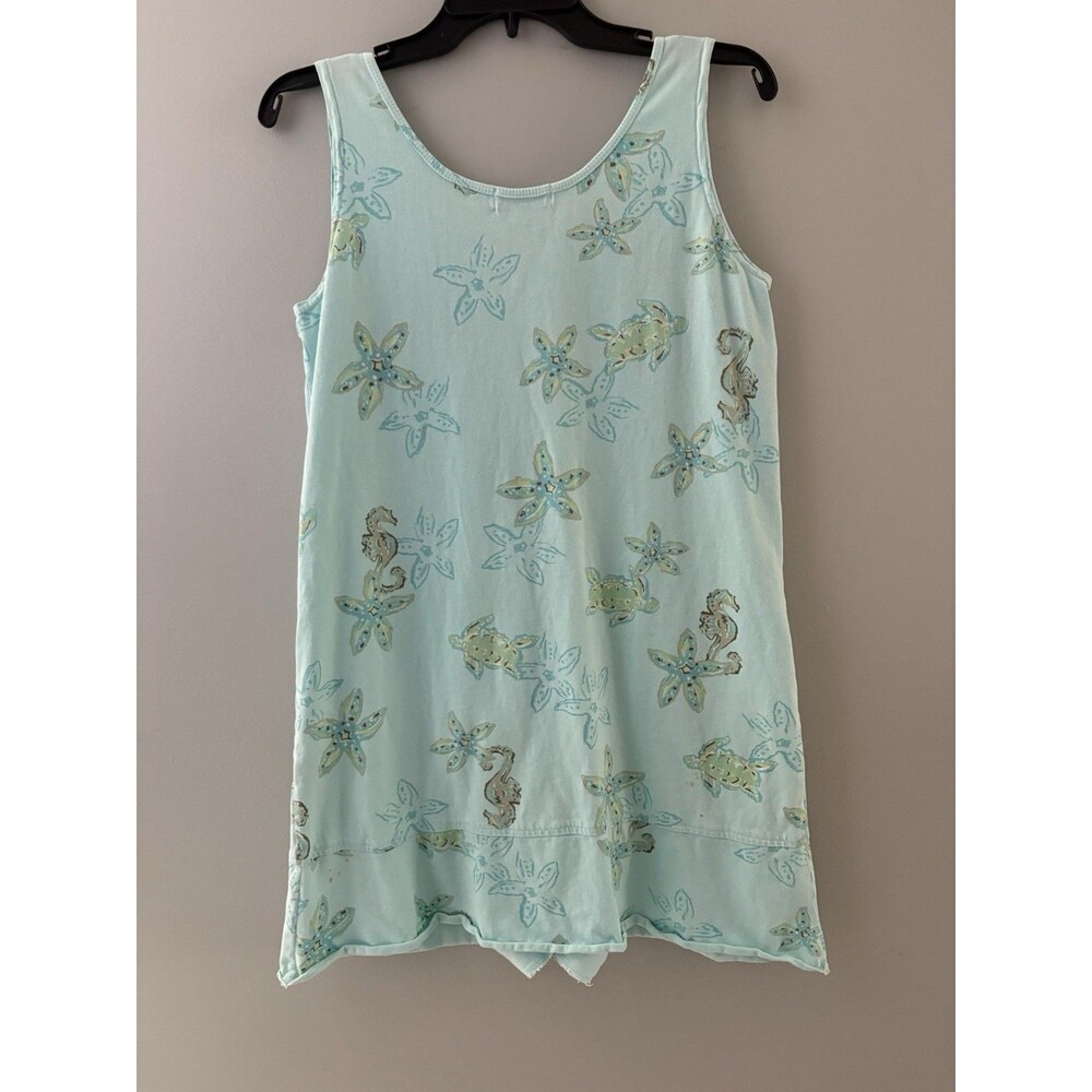 Fresh Produce Dress Size Small Blue Turtle Starfish Seahorse Beach Coverup *** - Picture 11 of 14